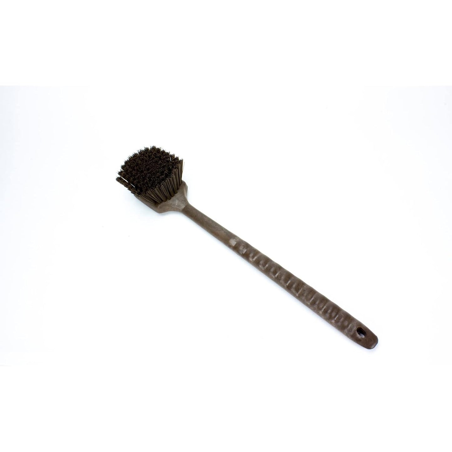 SPARTA 40501EC01 Plastic Large Scrub Brush, Kitchen Brush, Utility Brush With Long Handle For Cleaning, 20 Inches, Brown