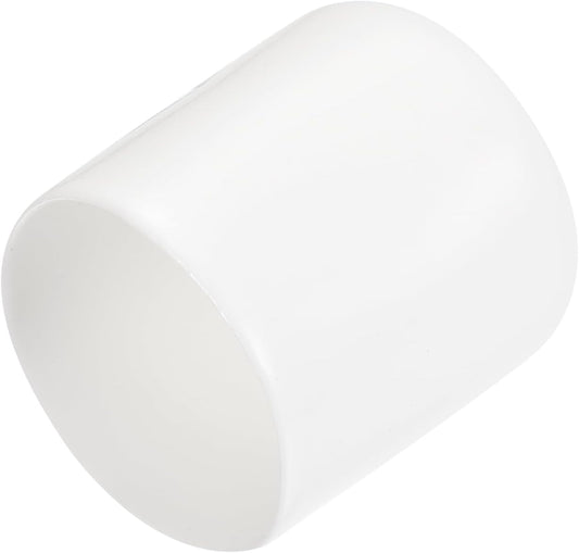 uxcell 20pcs Rubber End Caps 30mm ID Vinyl Round End Cap Cover Screw Thread Protectors White