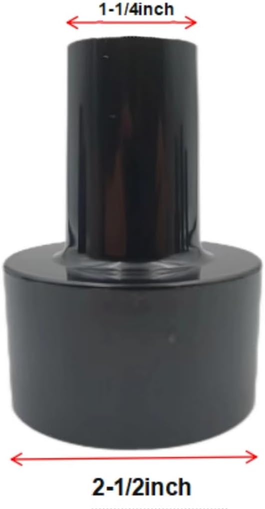 Plastic Hose Connector Reducer Attachments Fits Vacuum Cleaner， 1-3/8" to 1-1/4", 2-1/2" to 1-1/4", 1-1/4" to 1-3/8" to 1-1/2"（6 Pieces）