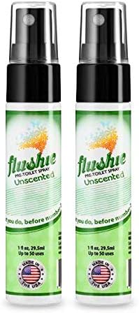 Flushie Pre-Toilet Sprays for Poop Travel Size Toiletries Bathroom Spray for Poop Spray for Toilet Deodorizer Traveling Essentials Poop deodorizer Poop Odor eliminator