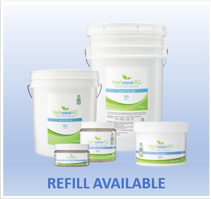 Fresh Wave IAQ Commercial Odor Eliminating Gel, 16 Fl. Oz. | Pack of 6 | Odor Absorbers for Home | Safer Odor Relief | Natural Plant-Based Odor Eliminator | Replace Every 15-60 Days