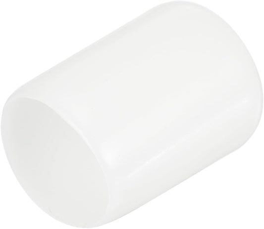 uxcell 20pcs Rubber End Caps 14.5mm ID Vinyl Round Tube Bolt Cap Cover Thread Protectors White