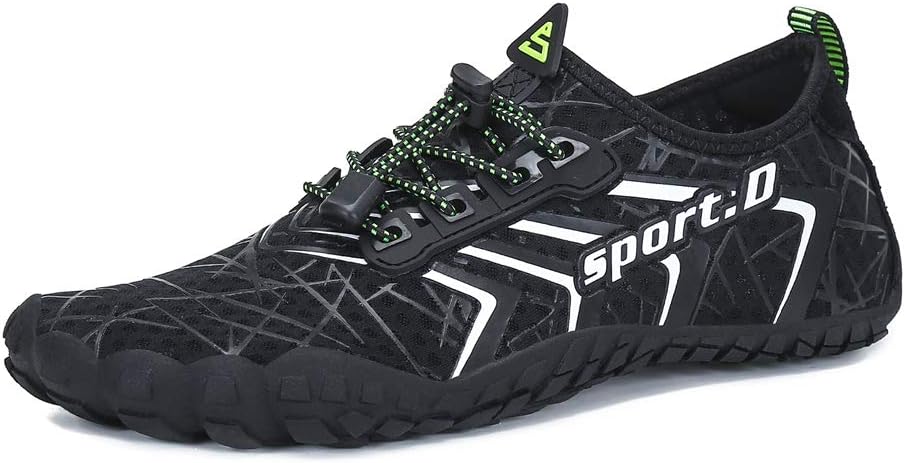 UBFEN Water Shoes Aqua Swim Shoes Mens Womens Beach Sports Quick Dry Barefoot for Boating Fishing Diving Surfing