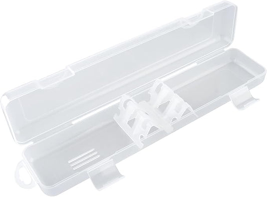 OriGlam Transparent Tableware Storage Case, Portable Flatware Utensil Box, Clear Cutlery Organziers Container for Spoon Fork Chopsticks for Travel Camping Picnic (A)