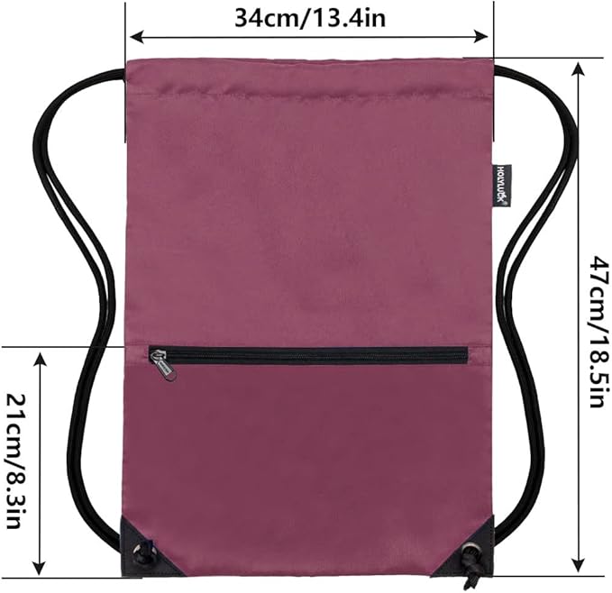 HOLYLUCK Drawstring Backpack Bag Sport Gym Sackpack