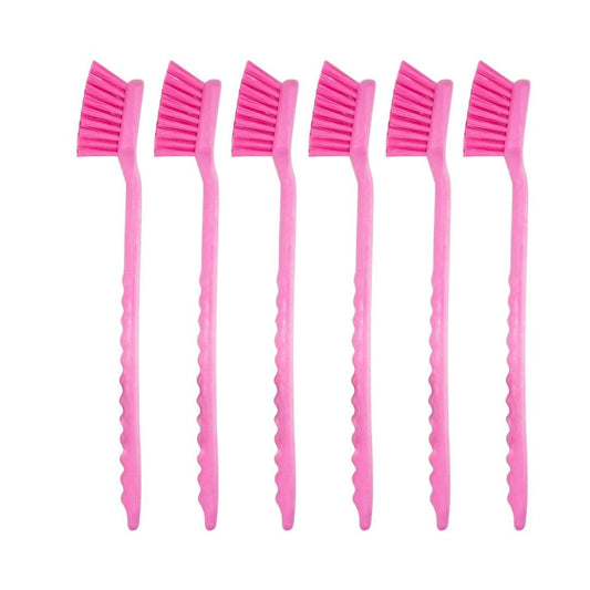 SPARTA 40501EC26 Plastic Large Scrub Brush, Kitchen Brush, Utility Brush With Long Handle For Cleaning, 20 Inches, Pink, (Pack of 6)