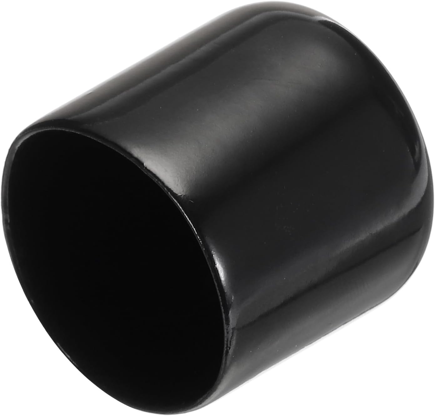 uxcell 20pcs Rubber End Caps 32mm ID Vinyl PVC Round Tube Bolt Cap Cover Screw Thread Protectors Black