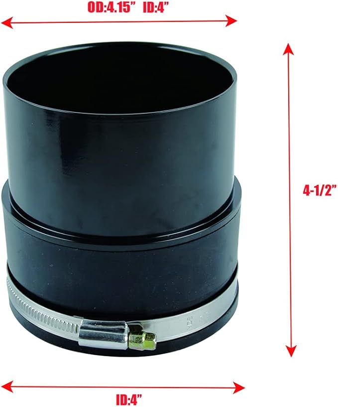 O'SKOOL 4-Inch Dust Collector Fitting Vacuum Tool Port Adapter