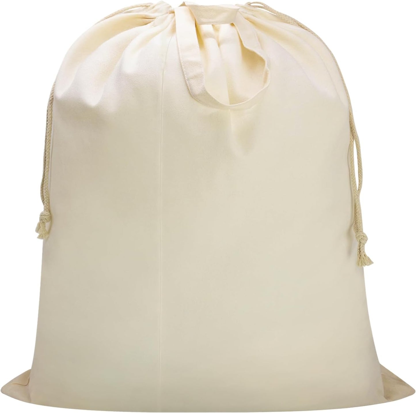Canvas Laundry Bag 40in x 35in, Thick Cotton Laundry Bag with Handles & Drawstring, Extra Large Heavy Duty Washable Canvas Storage Sack (XXL, 1 Pack)