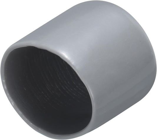 uxcell 20pcs Rubber End Caps 30mm ID Vinyl PVC Round Tube Bolt Cap Cover Screw Thread Protectors Grey