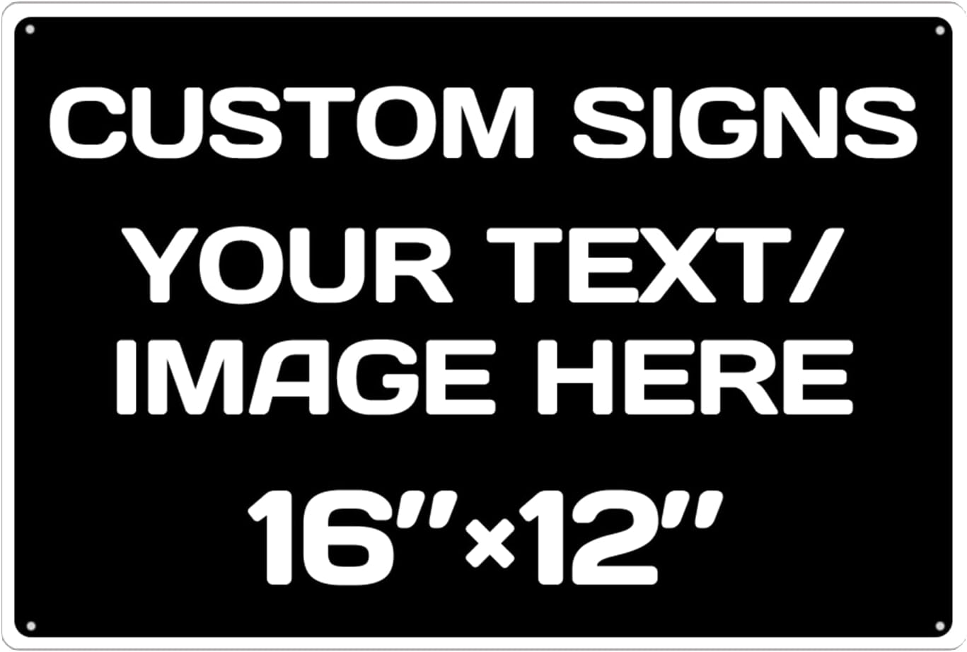 custom signs personalized,Aluminum Weatherproof Metal Sign,Multiple Sizes Custom Personalized Text And picture Here, Black White Traffic Regulation Horizontal Street Signs ,hazard sign,garden