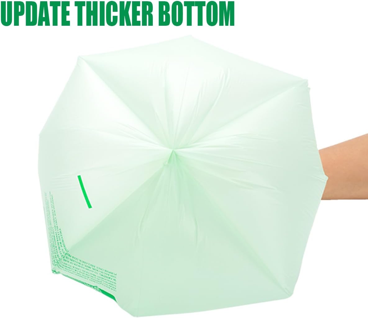 3 Gallon Flap Tie Compostable Trash Bags, 100 Count Small Compost Bags, Biodegradable Kitchen Garbage Bags, Food Scrap Waste Bags for Countertop Bin, ASTM D6400, US BPI Certified