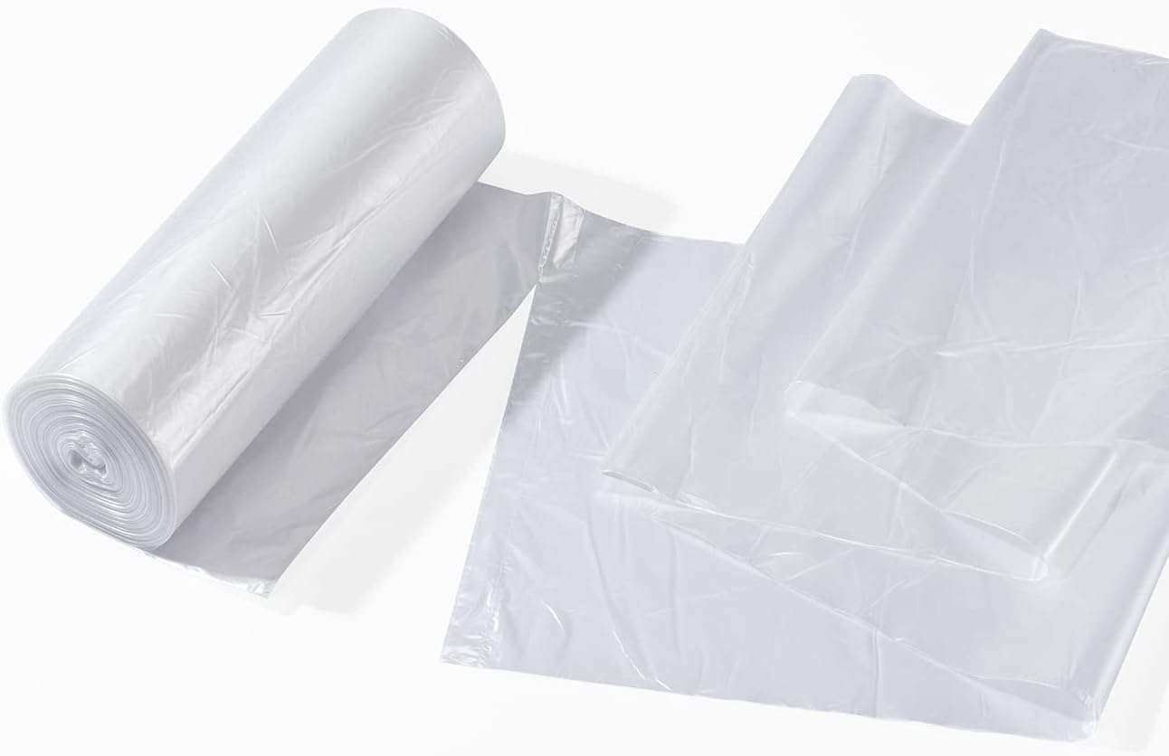 TYPLASTICS Trash Can Liner - Wholesale 1000 Count Garbage Bags on Perforated Roll 7-10 Gallon Multipurpose for Office Bathrooms Business Home Commercial and Industrial Needs 24" x 24"