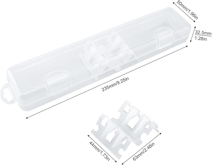 OriGlam Transparent Tableware Storage Case, Portable Flatware Utensil Box, Clear Cutlery Organziers Container for Spoon Fork Chopsticks for Travel Camping Picnic (A)