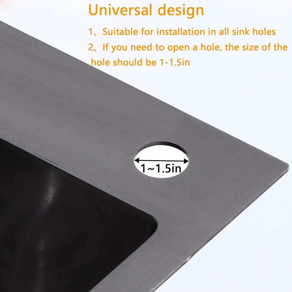 Soap Dispenser for Kitchen Sink, Built in Sink Soap Dispenser Lotion Dispenser with 17 Ounce Bottle, Stainless Steel Sink soap Dispenser, Brushed Nickel