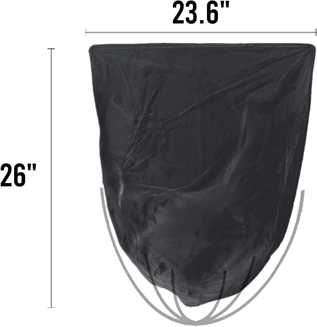 8-10 Gallon Trash Bags, 1000 Count Bulk Value Pack, Black Garbage bags, Multi-purpose Trash Can Bin Liners for Bathroom, Office, Industrial, Commercial, Janitorial, Municipal, Recycling