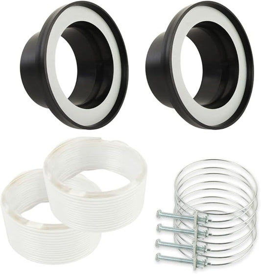 O'SKOOL 4" Dust Collection Steel Port, 2 Pack, for 4-inch Magnetic Dust Collection Coupler (Magnetic Port is not Included)