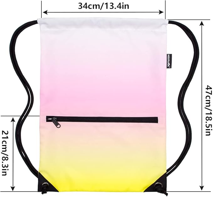 HOLYLUCK Drawstring Backpack Bag Sport Gym Sackpack