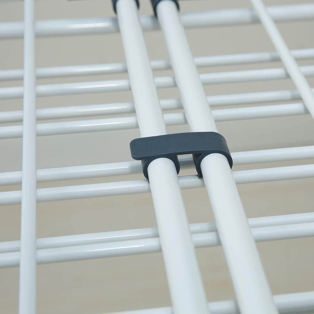 Clothes Drying Rack Adjustable Gullwing and Foldable Space-Saving Laundry Rack for Indoor or Outdoor Use, Grey