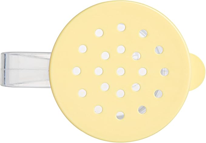 Restaurantware-RW Base 10 Ounce Clear Plastic Dredge Spice Shaker, 1 Reusable Dry Rub Shaker - Includes Yellow Perforated Lid, With Handle, Clear Polycarbonate Spice Holder, For Coarse Seasonings