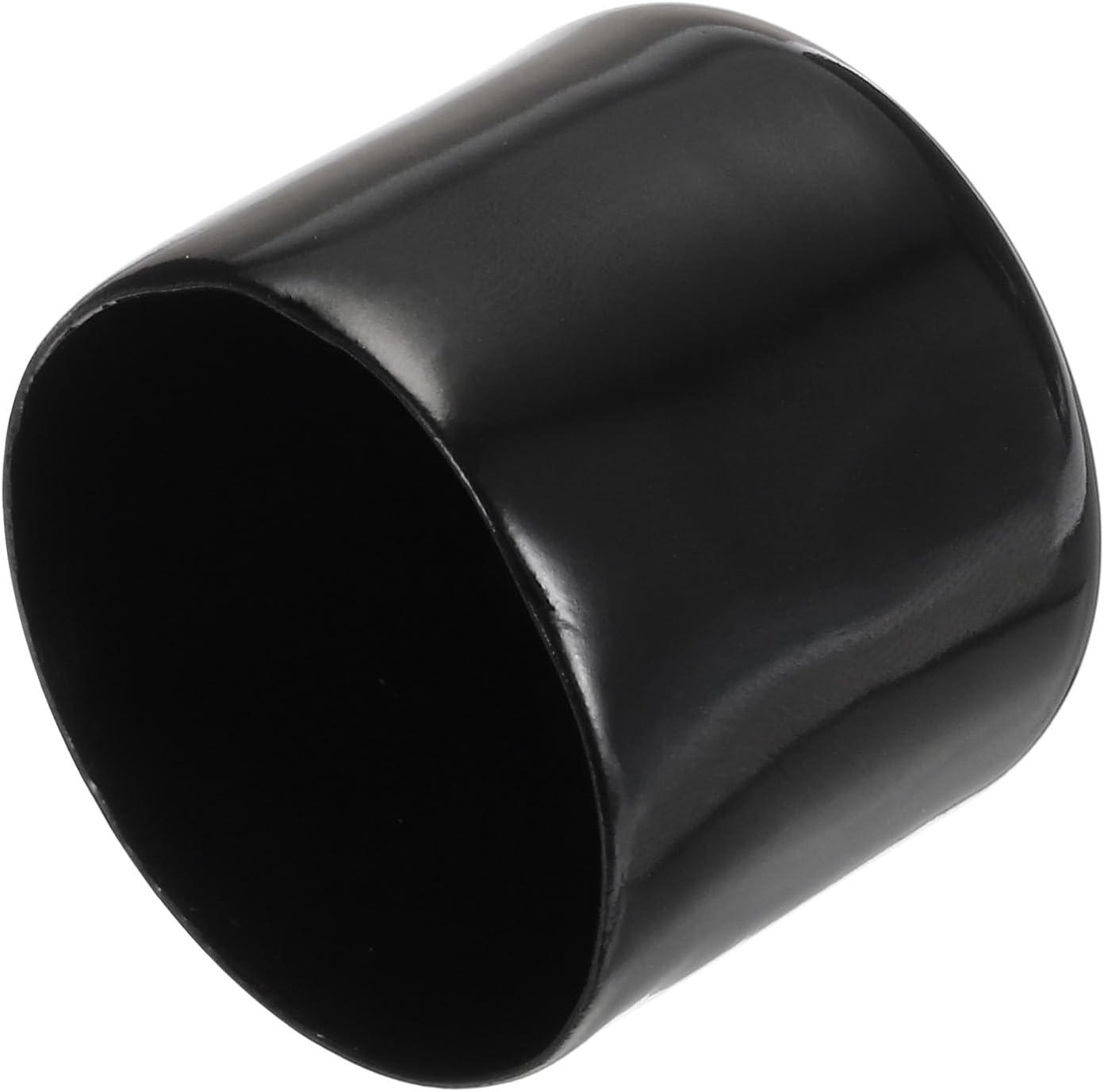 uxcell 20pcs Rubber End Caps 35mm ID Vinyl PVC Round Tube Bolt Cap Cover Screw Thread Protectors Black