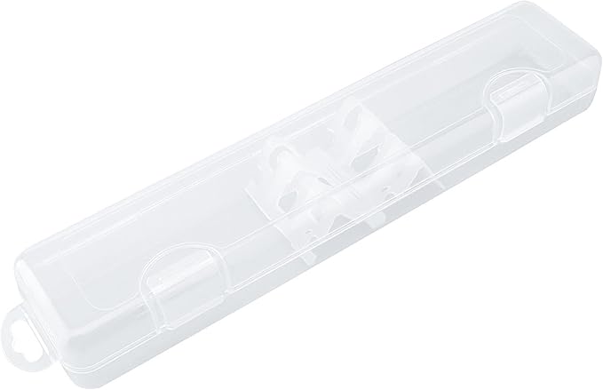 OriGlam Transparent Tableware Storage Case, Portable Flatware Utensil Box, Clear Cutlery Organziers Container for Spoon Fork Chopsticks for Travel Camping Picnic (A)