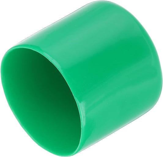uxcell 20pcs Rubber End Caps 48mm(1 7/8") ID Vinyl PVC Round Tube Bolt Cap Cover Screw Thread Protectors Dark Green