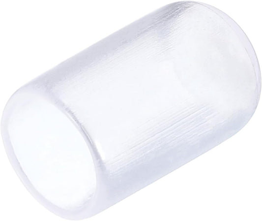 uxcell 20pcs Rubber End Caps 8mm(5/16") ID Vinyl PVC Round Tube Bolt Cap Cover Screw Thread Protectors Clear