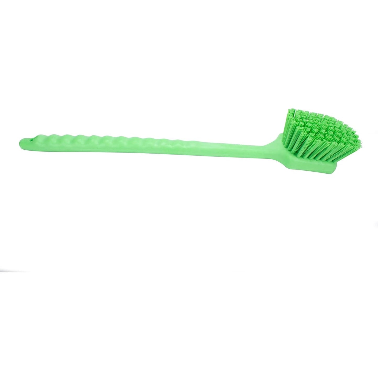 SPARTA 40501EC75 Plastic Large Scrub Brush, Kitchen Brush, Utility Brush With Long Handle For Cleaning, 20 Inches, Lime