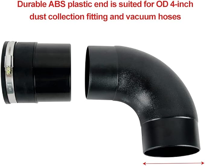 O'SKOOL 4-Inch Dust Collector Fitting Vacuum Tool Port Adapter