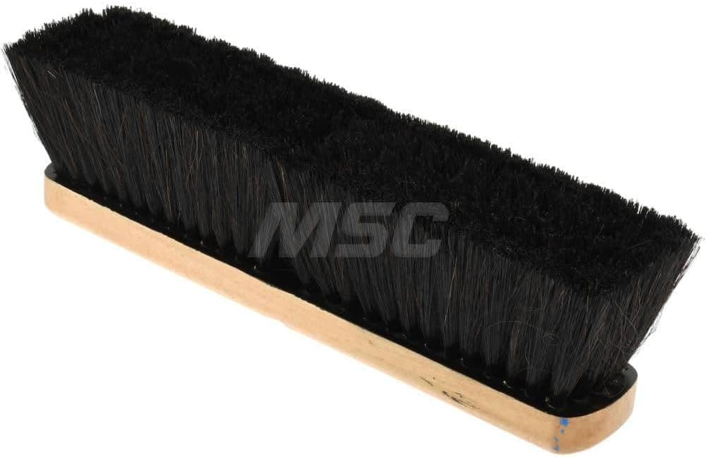 PRO SOURCE Push Broom Head with Coco/Tampico/PVC & Horsehair Blend Bristles:14" Wide