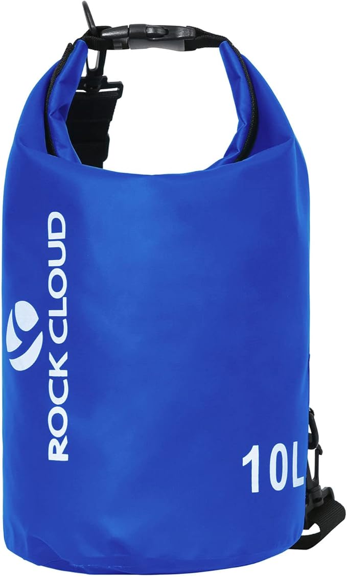 ROCK CLOUD Dry Bag Waterproof 10L Dry Sack for Kayaking Rafting Boating Beach Surfing Swimming Canoe Camping Hiking Fishing Ski