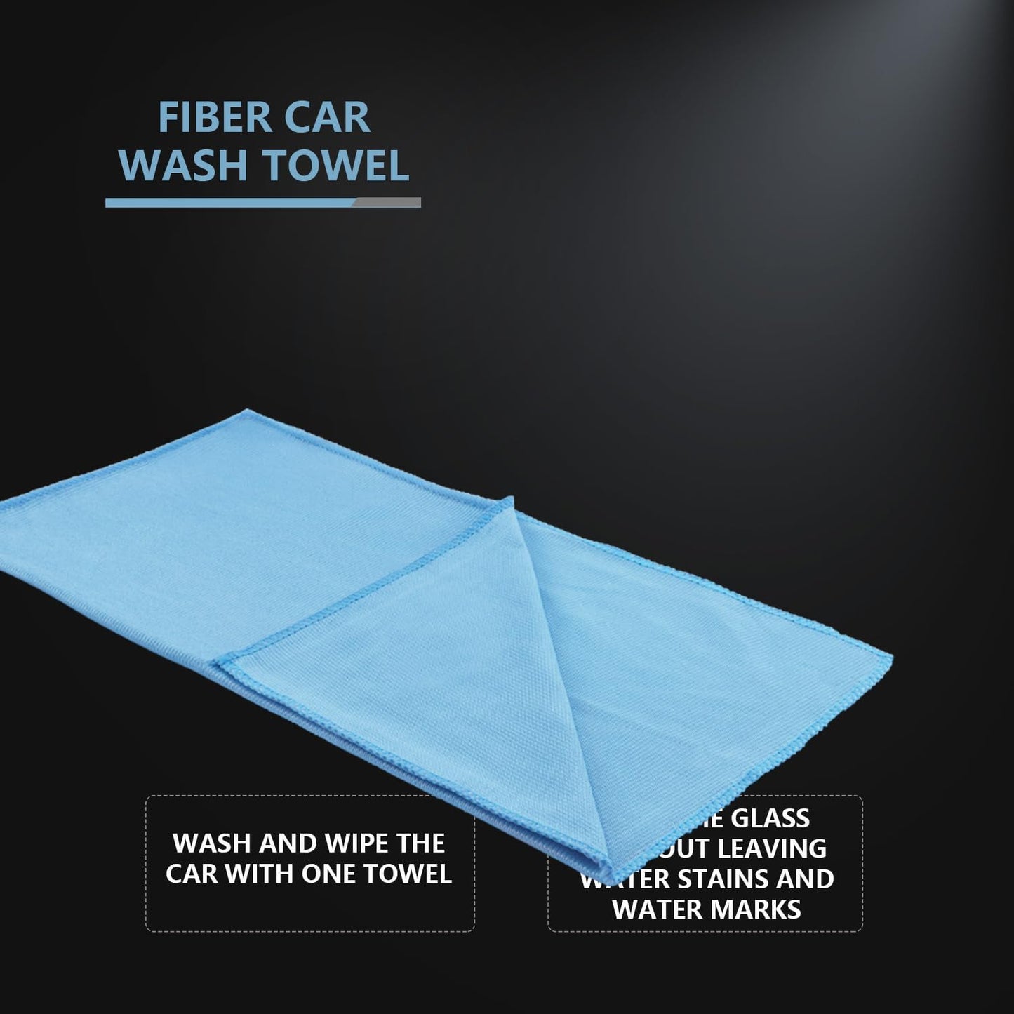 SPTA Ultra Fine Microfiber Cloths for Glass, 12 Pack Microfiber Glass Cleaning Cloth, 16 InchX16 Inch, 300GSM, Lint Free Quickly Clean Window, Glasses, Windshields, Mirrors, and Stainless Steel, Blue