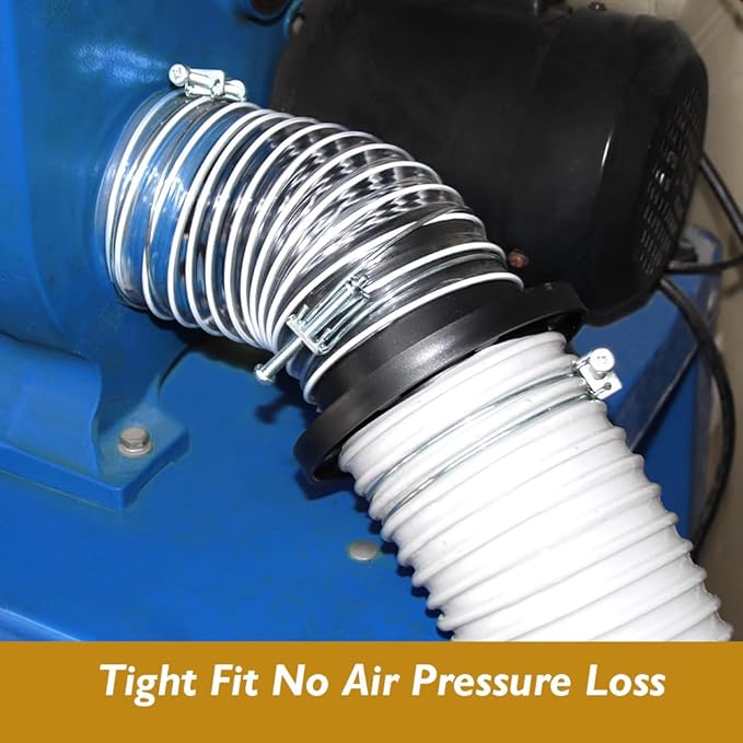 O'SKOOL 4" Port Magnetic Dust Collector System, Magnetic Dust Collection Fittings for Dust Collector/Vacuum Fittings