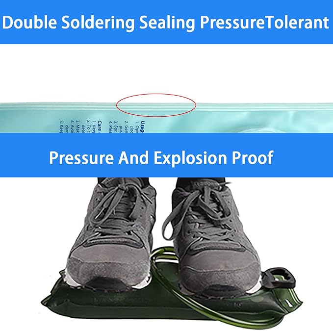 Hydration Bladder 2L-3L,Leak Proof Water Reservoir, BPA Free Military Water Storage Bladder Bag Hydration Pack Replacement Easy Clean for Bicycling Hiking Camping Hunting Running