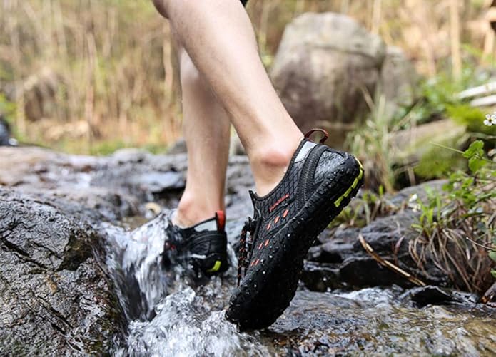 UBFEN Water Shoes Aqua Swim Shoes Mens Womens Beach Sports Quick Dry Barefoot for Boating Fishing Diving Surfing