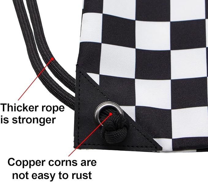 HOLYLUCK Drawstring Backpack Bag Sport Gym Sackpack