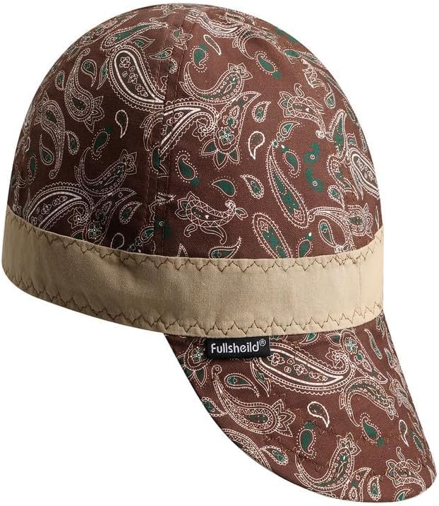 Fullsheild Reversible Welding Cap, Lightweight Cotton Comforts for Safety and Protection, FR 6 Pannel Printed Caps