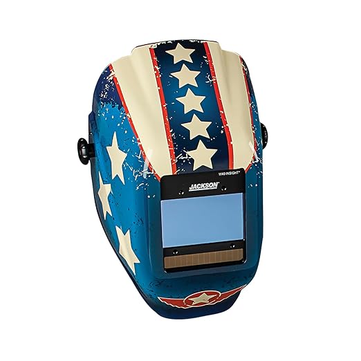 Jackson Safety Insight ADF Welding Helmet - Ultra Lightweight, Auto Darkening Welding Hood with HLX Shell Design - ANSI Z87.1 & CSA Z94.3