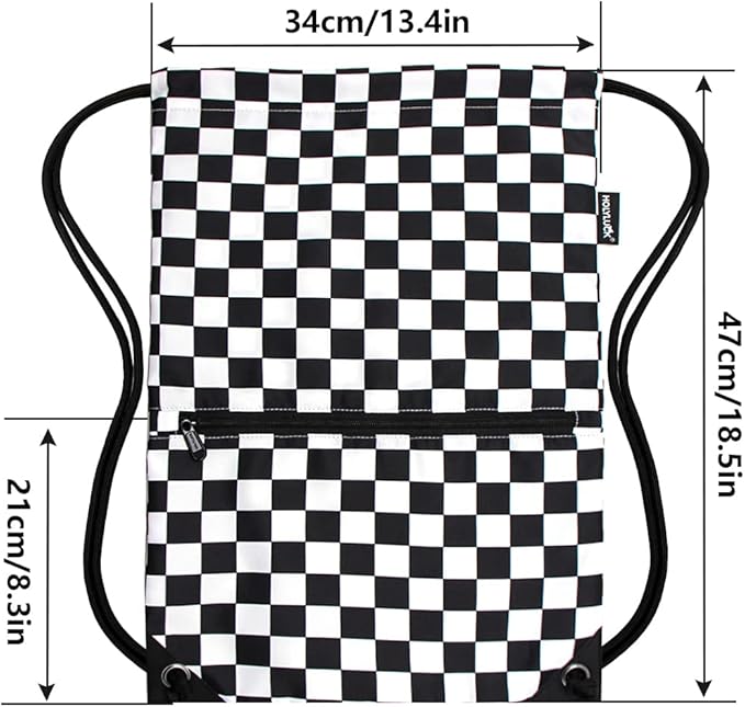 HOLYLUCK Drawstring Backpack Bag Sport Gym Sackpack