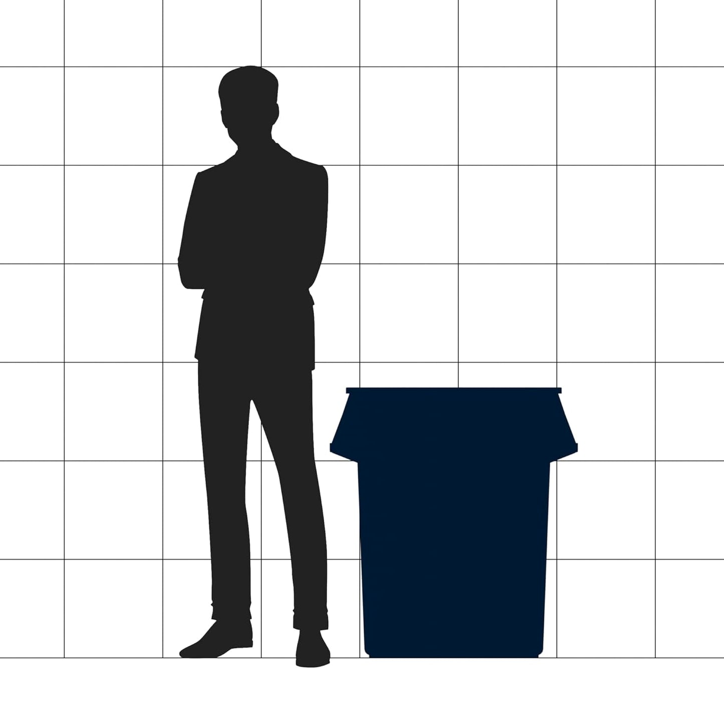 55 Gallon Green Round Commercial Trash Can