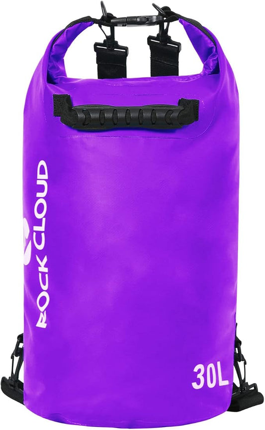 ROCK CLOUD Dry Bag Waterproof 30L Dry Sack for Kayaking Rafting Boating Beach Surfing Swimming Canoe Camping Hiking Fishing Ski