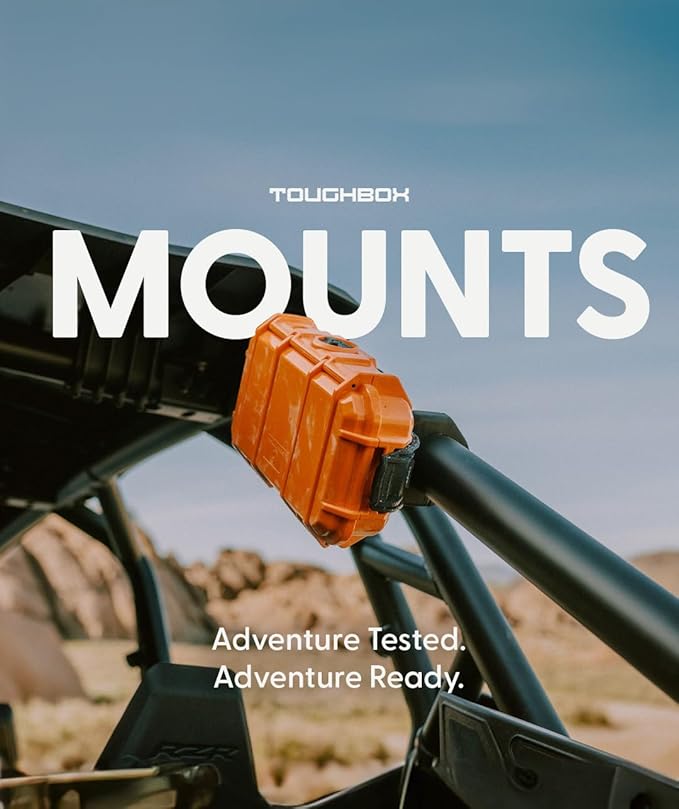 Evergreen 56 ToughBox - EDC Dry Box Protective Case USA Made for Organization of Cameras, Phones, Camping, Fishing, Hiking, Water Sports (Black + Micro Clip)