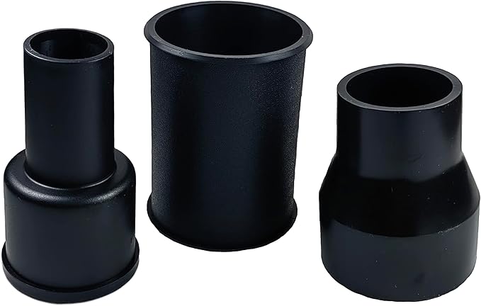 palart 3 Piece Vacuum Adapter Combo Kit Fits Wet Dry Vacuum Cleaners Connector Accessory, includes a 2-1/2 in. to 1-7/8 in. accessory adapter, a 1-7/8 in. to 1-1/4 in. and a hose-to-hose connector