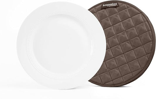 Covermates Keepsakes - Quilted Divider Set - Set of 4 - Scratch & Breakage Protection - Stain Resistant - Machine Washable - China Storage, Bronze