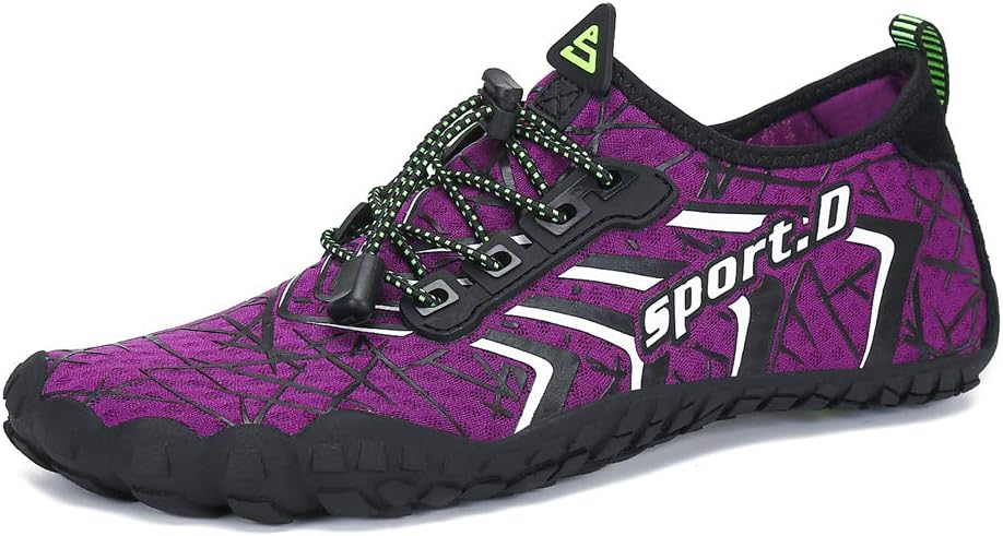 UBFEN Water Shoes Aqua Swim Shoes Mens Womens Beach Sports Quick Dry Barefoot for Boating Fishing Diving Surfing