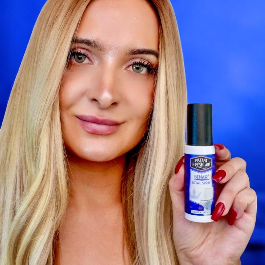 2-Pack: Superior Toilet Spray for Men with Instant Odor Elimination, Neptune Royal Fragrance, Odor Eliminator Bathroom Spray, Travel Size, Long-Lasting, Eco-Friendly, 1.35 Oz. - INSTANT FRESH AIR