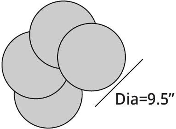 Covermates Keepsakes - Quilted Divider Set - Set of 4 - Scratch & Breakage Protection - Stain Resistant - Machine Washable - China Storage, Slate