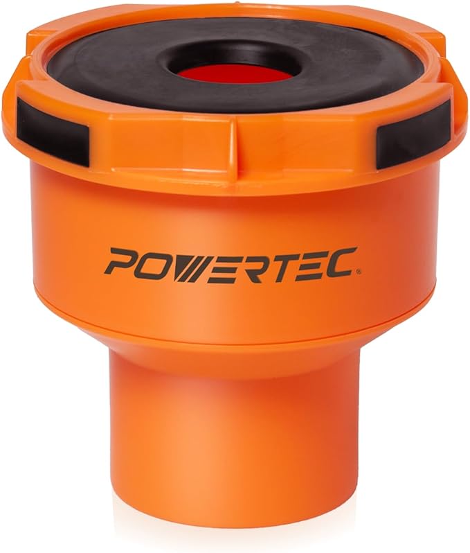 POWERTEC 70420 Dust Port Adapter for 1-3/4" ~ 2-1/2" Port to 4" & 2-1/2" Dust Collection Hose, Quick Connect Hose Reducer Fittings for Table Saw, Planer, Jointer & Various Power Tools (Patent pending)