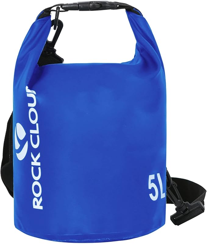 ROCK CLOUD Dry Bag Waterproof 5L Dry Sack for Kayaking Rafting Boating Beach Surfing Swimming Canoe Camping Hiking Fishing Ski